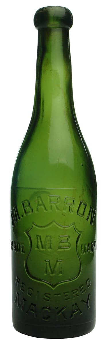 Barron Mackay Green Blob Top Bottle