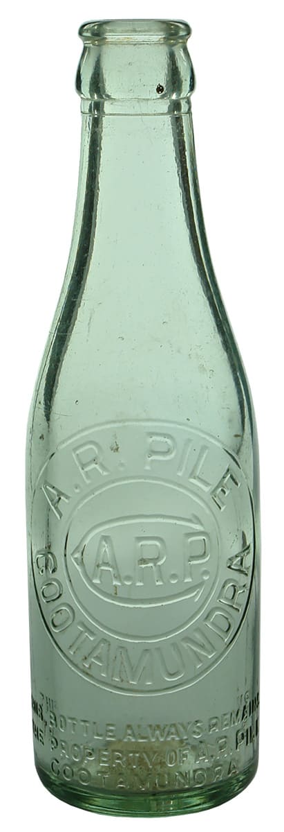 Pile Cootamundra Crown Seal Soda Bottle