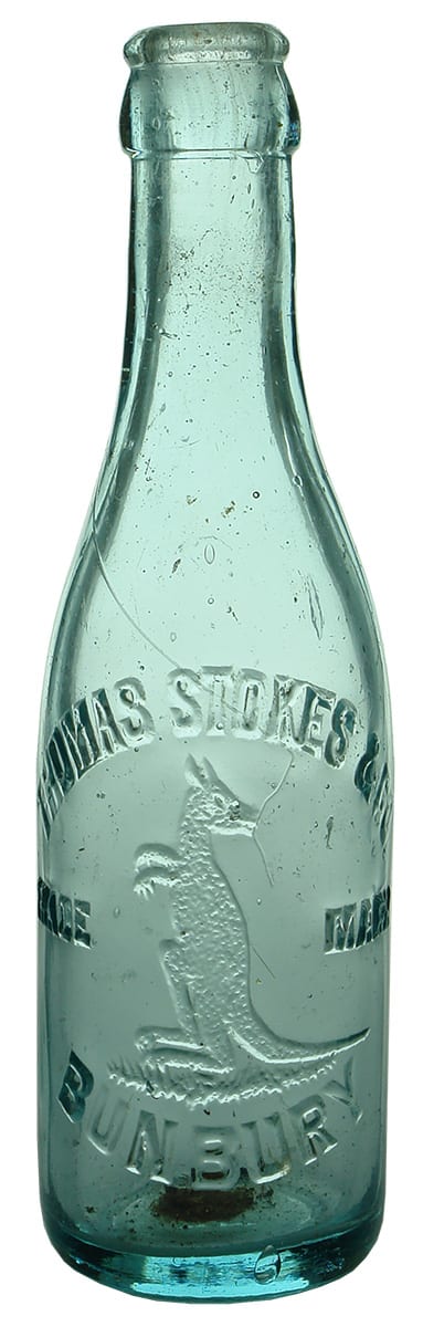 Thomas Stokes Bunbury Kangaroo Crown Seal Bottle