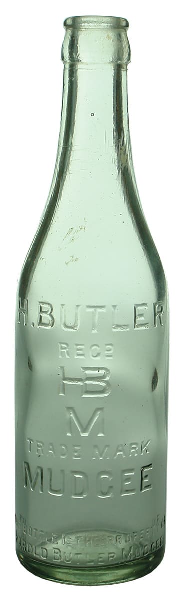 Butler Mudgee Crown Seal Soft Drink Bottle