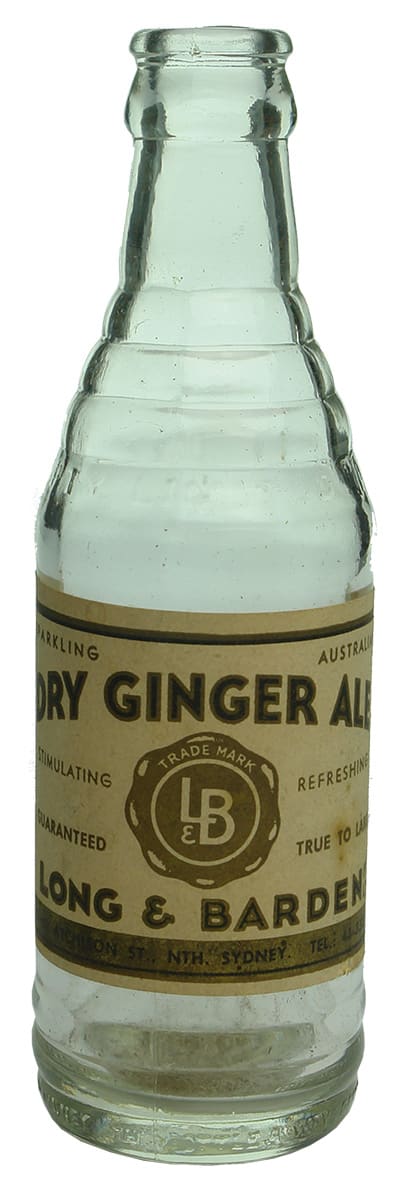 Long Barden Dry Ginger Ale Crown Seal Bottle