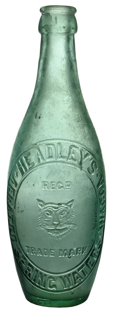 Headleys Aerated Spring Waters Wagga Crown Seal Skittle Bottle