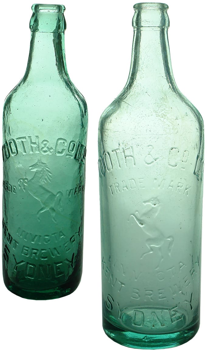 Vintage Crown Seal Soft Drink Bottles
