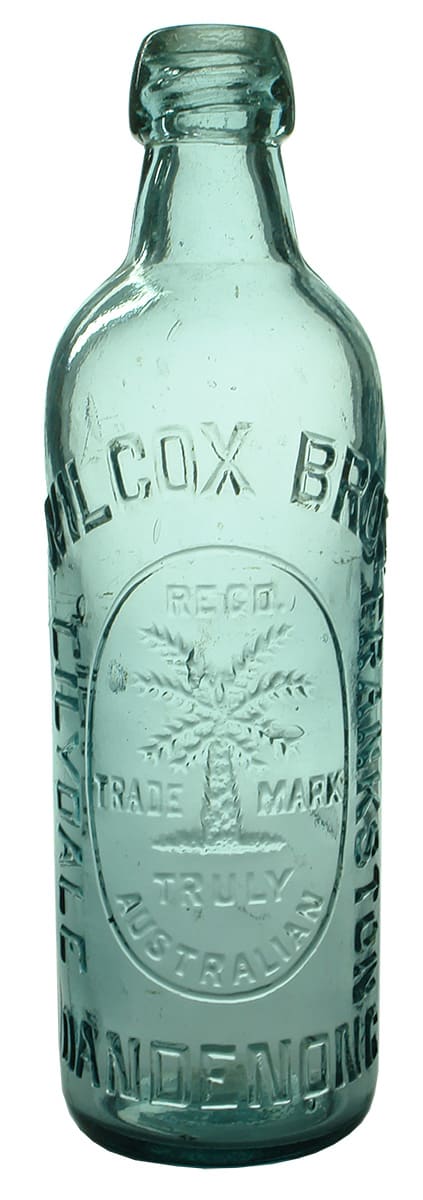 Wilcox Bros Lilydale Frankston Dandenong Fern Tree Bottle