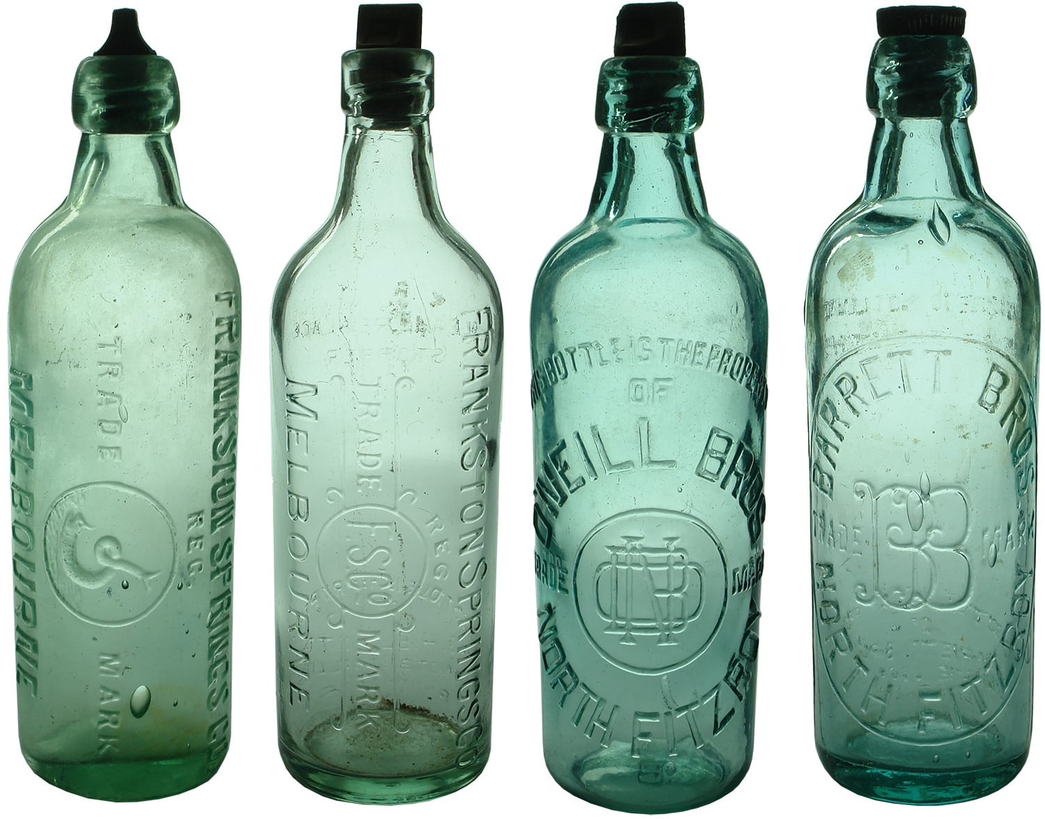 Antique Internal Thread Aerated Water Bottles