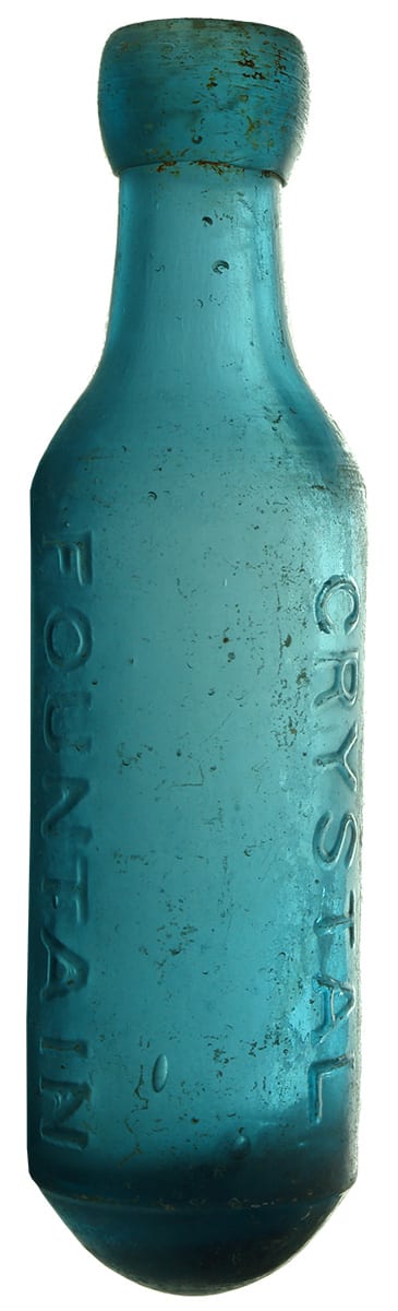 Crystal Fountain Sydney Blue Glass Maugham Bottle