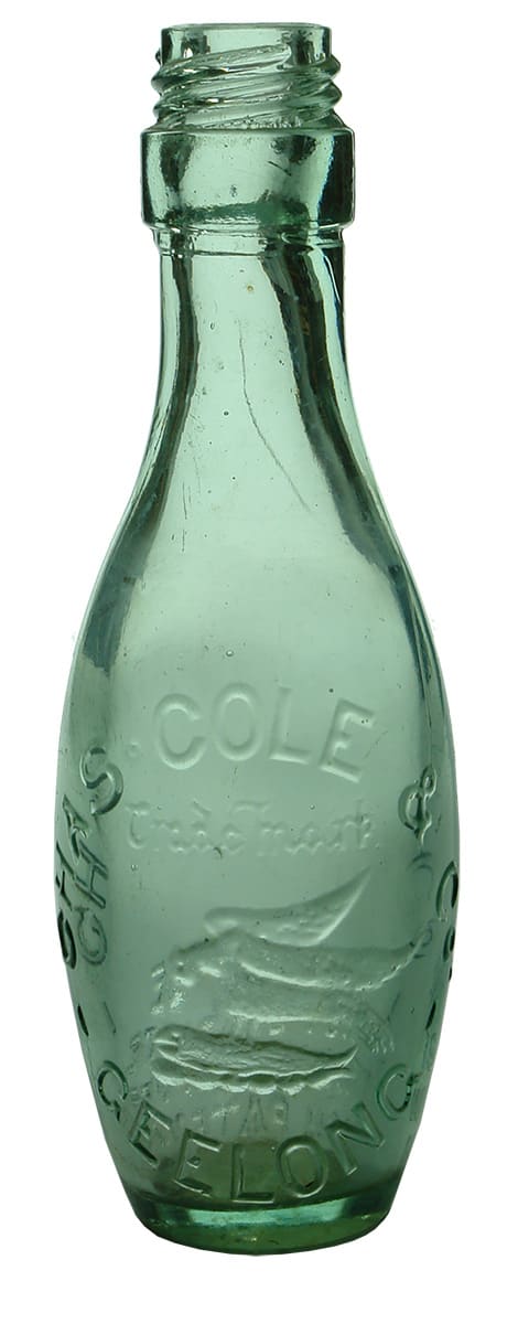 Chas Cole Geelong Nash Patent Skittle Bottle