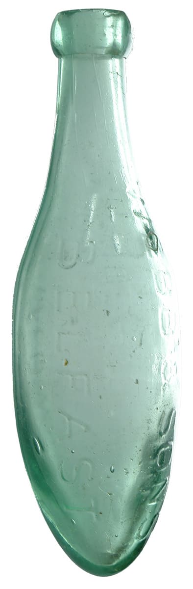 Webb Belfast Aerated Water Manufacturers Antique Torpedo Bottle
