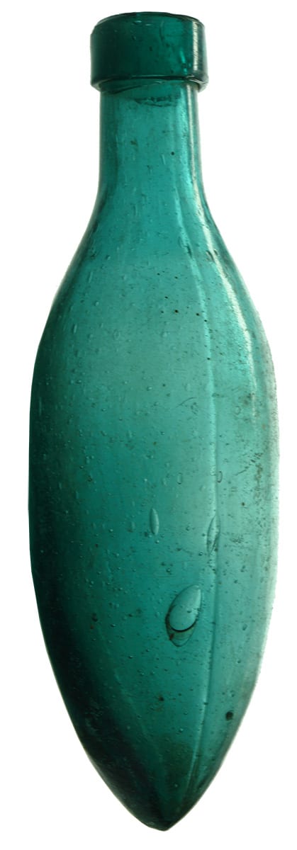 Dark Green Torpedo Bottle