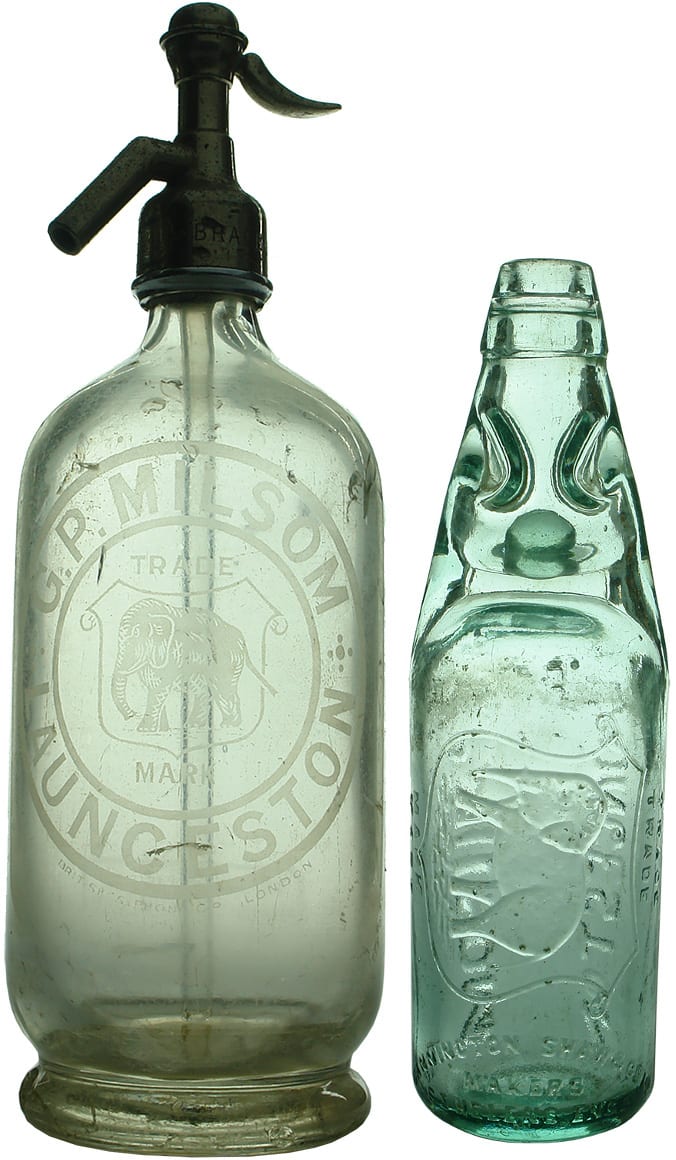 Antique Aerated Water Soft Drink Bottles