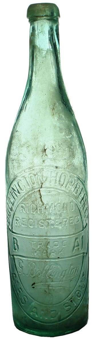 Bollington Hop Beer Richmond Antique Bottle