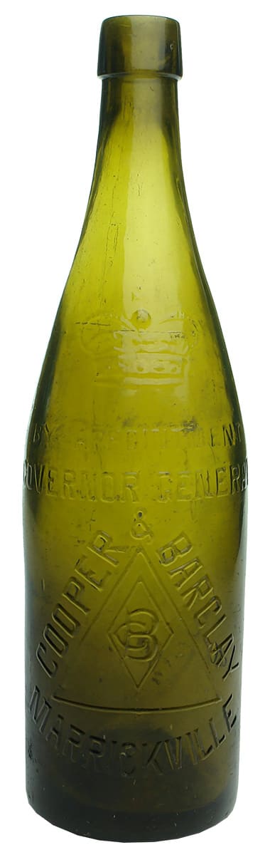 Cooper Barclay Marrickville Antique Beer Bottle