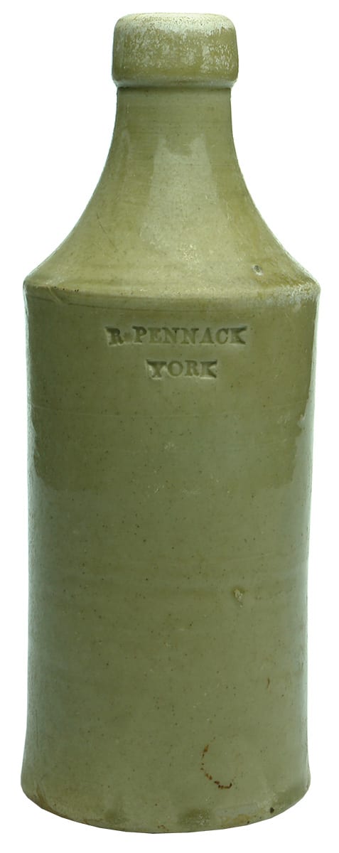 Pennack York Antique Stoneware Porter Bottle