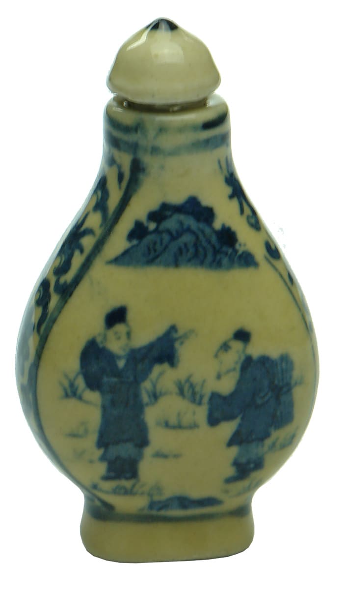 Blue White Chinese Bottle