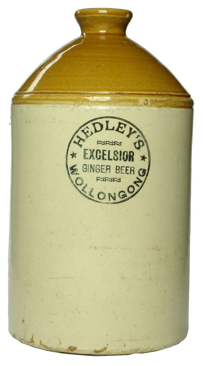 Hedley's Excelsior Ginger Beer Wollongong Demijohn