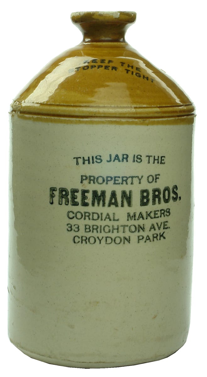 Freeman Bros Croydon Park Sydney Demijohn