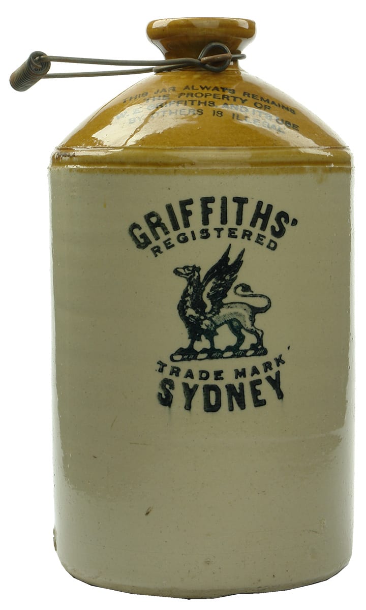 Griffiths Sydney Griffin Stoneware Demijohn
