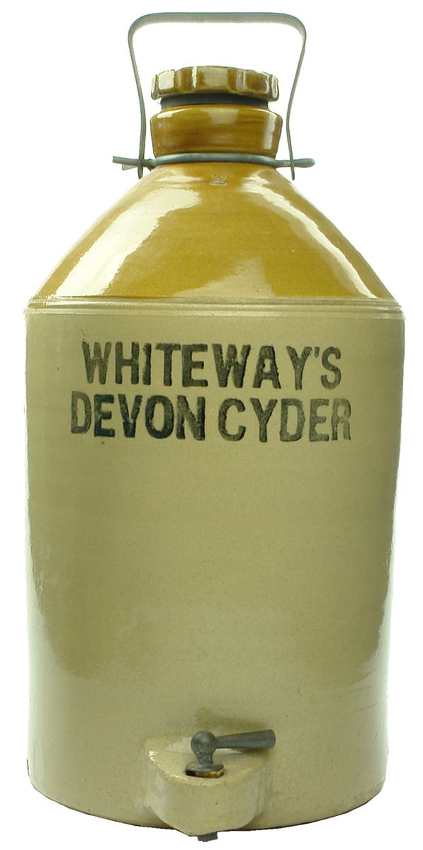 Whiteways Devon Cyder Stoneware Demijohn