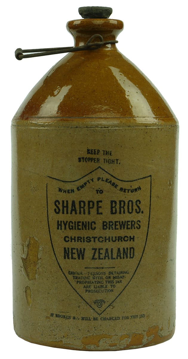 Sharpe Bros Stoneware Demijohn Ginger Beer