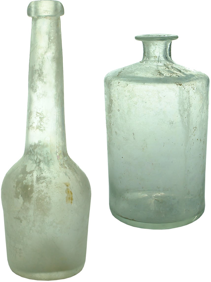Antique Early Glass Bottles