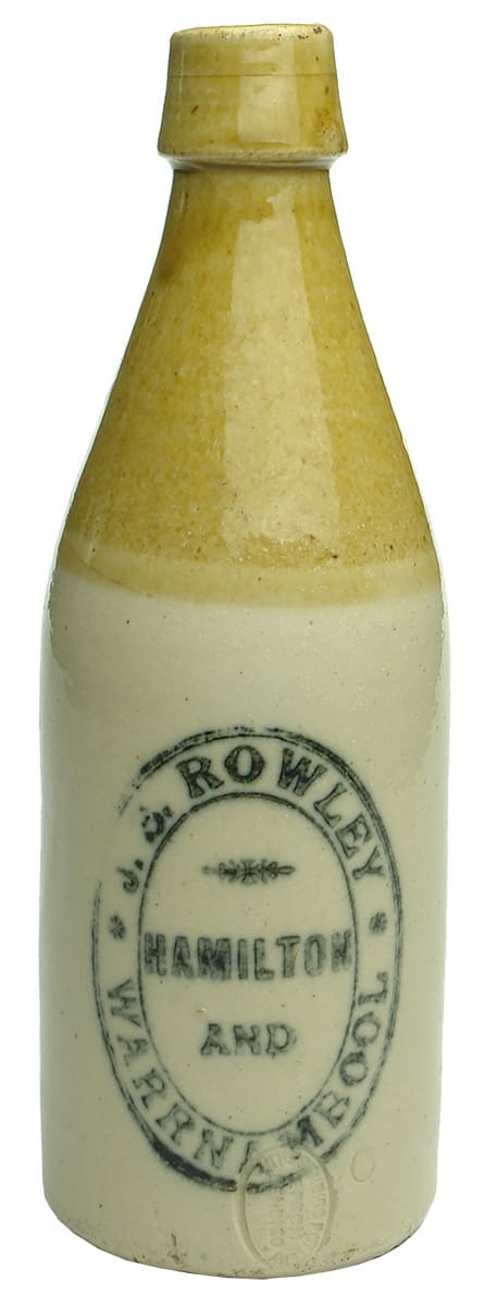 Rowley Hamilton Warrnambool Antique Ginger Beer Bottle