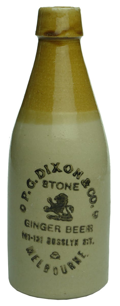 Dixon Stone Ginger Beer Rosslyn Street Melbourne Bottle