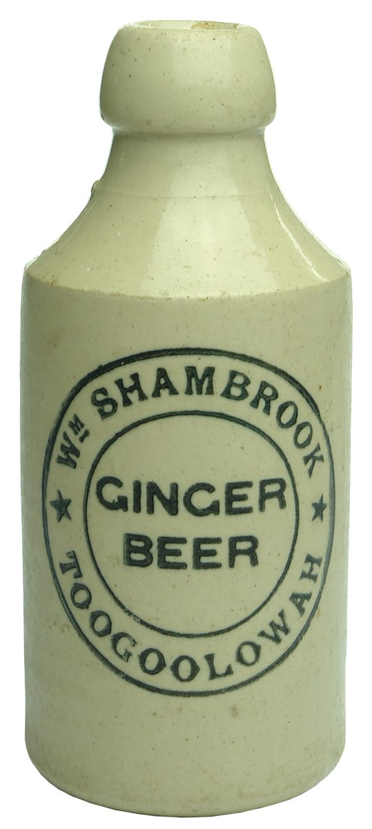 Shambrook Ginger Beer Toogoolowah Stoneware Bottle