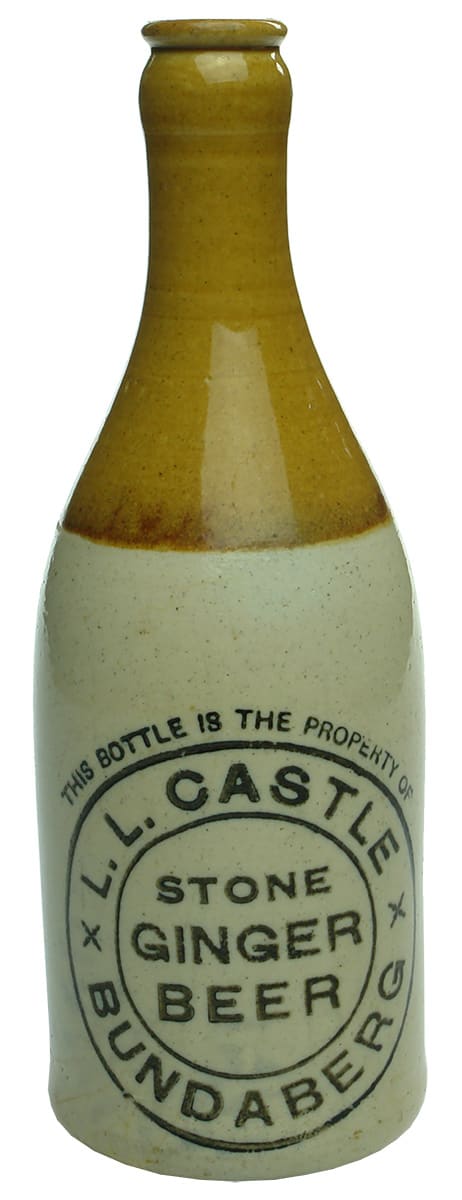 Castle Stone Ginger Beer Bundaberg Vintage Bottle