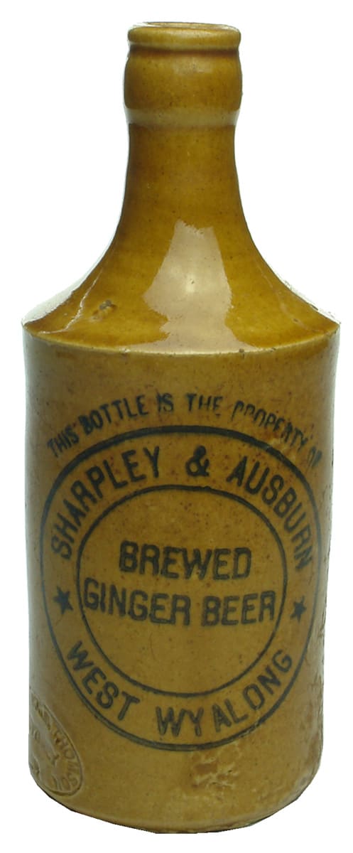 Sharpley Ausburn Brewed Ginger Beer West Wyalong Bottle