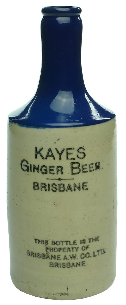 Kayes Ginger Beer Brisbane Blue Top Bottle