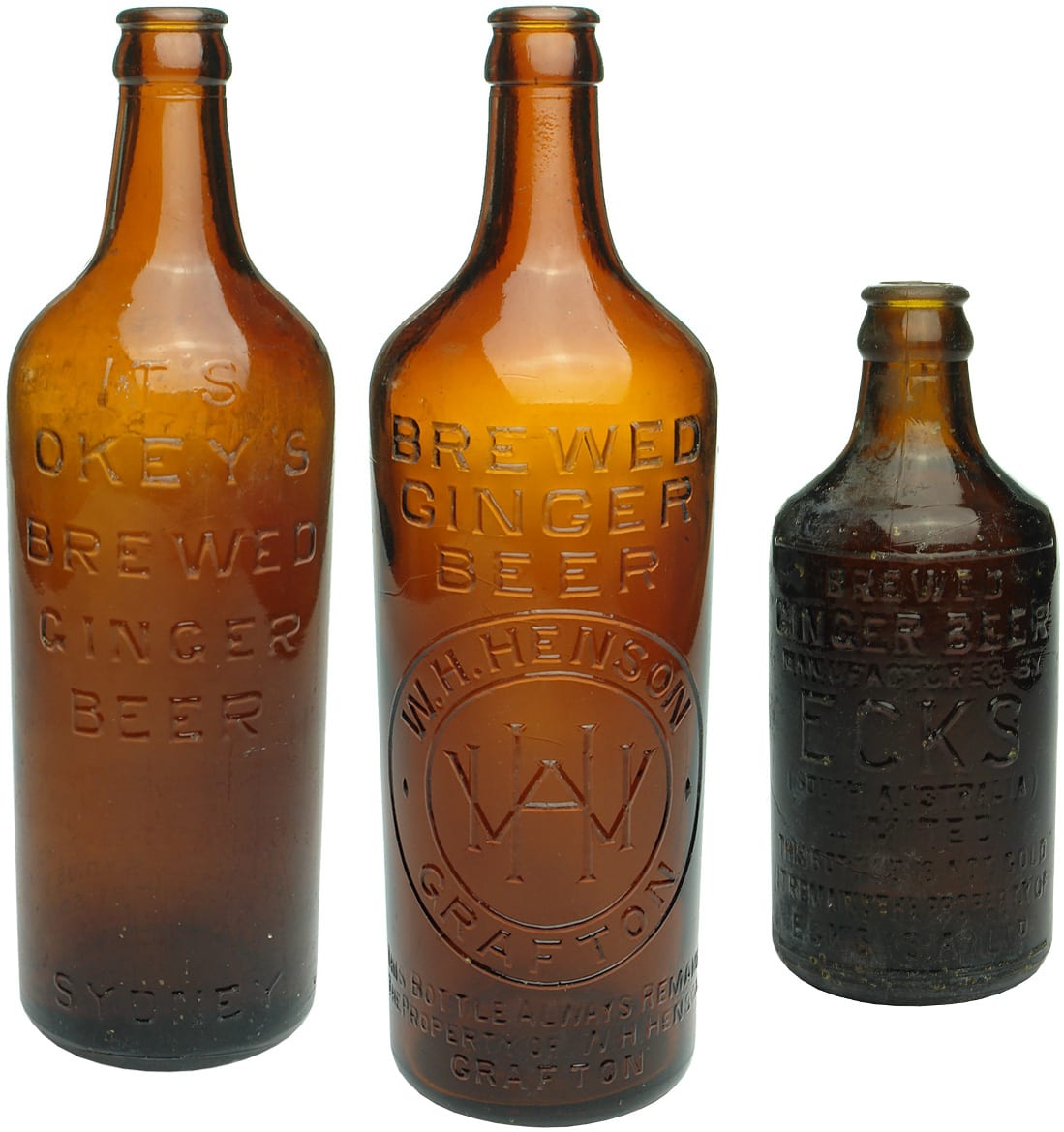 Old Vintage Antique Ginger Beer Bottles