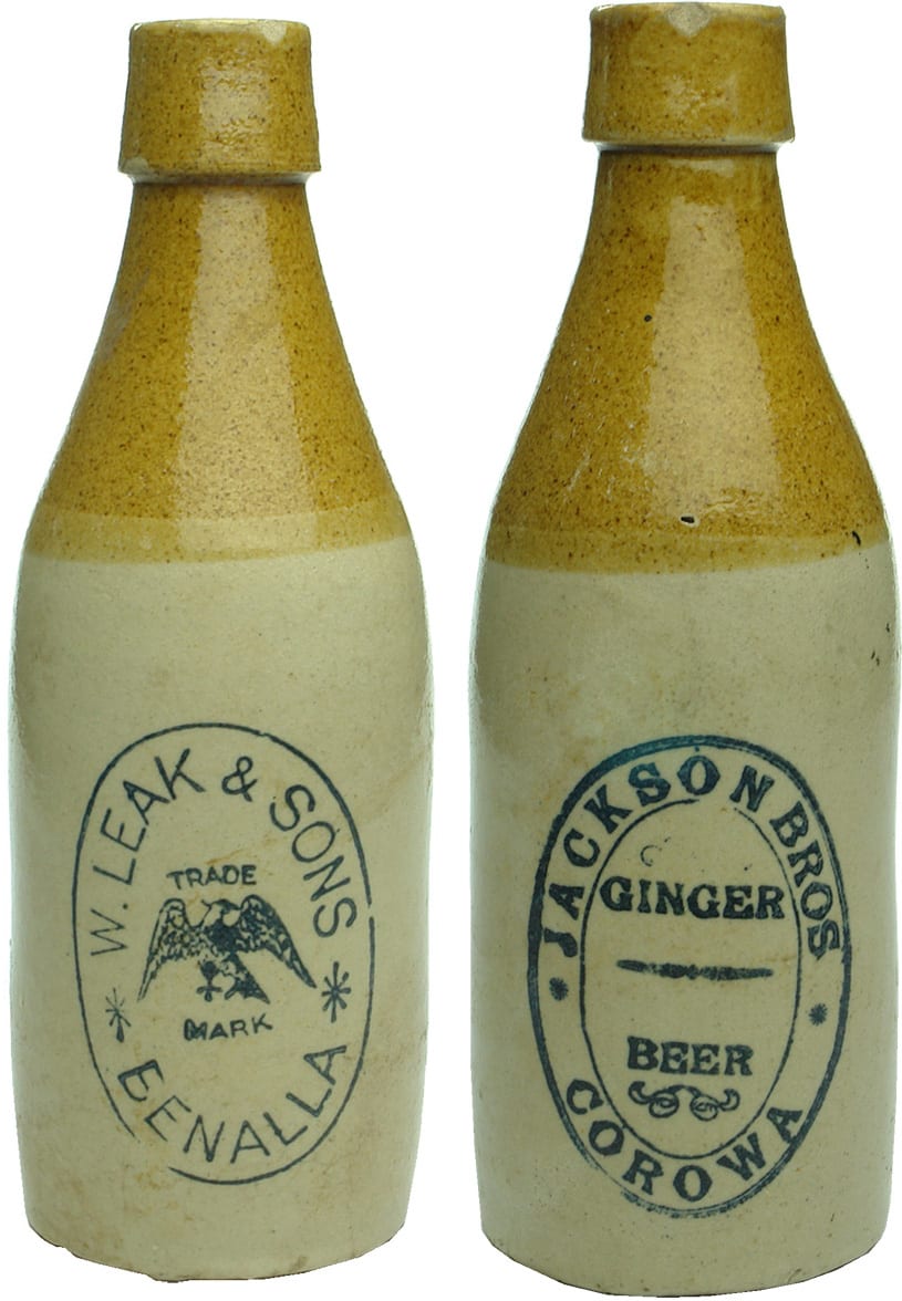 Old Vintage Antique Ginger Beer Bottles