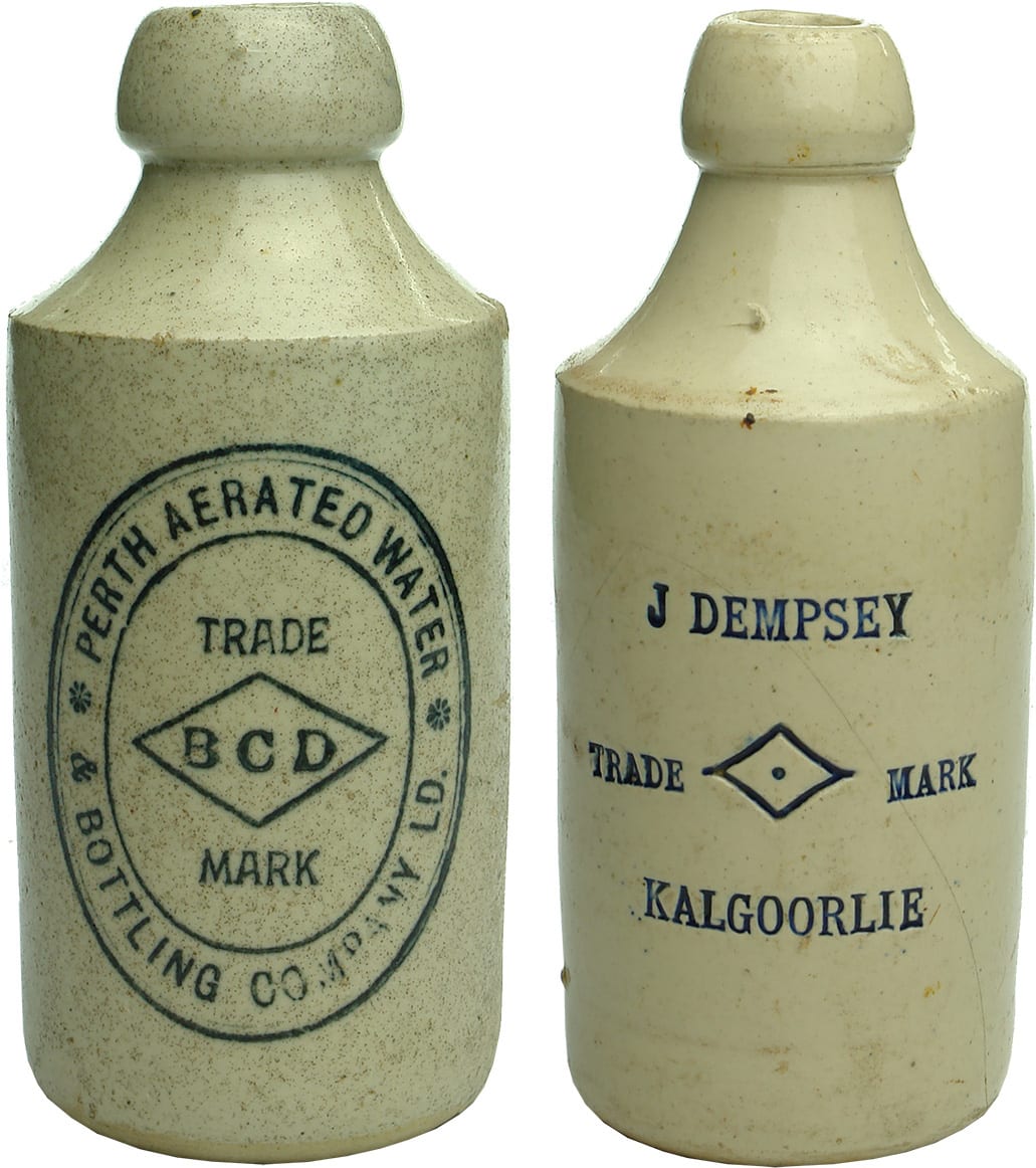 Old Vintage Antique Ginger Beer Bottles