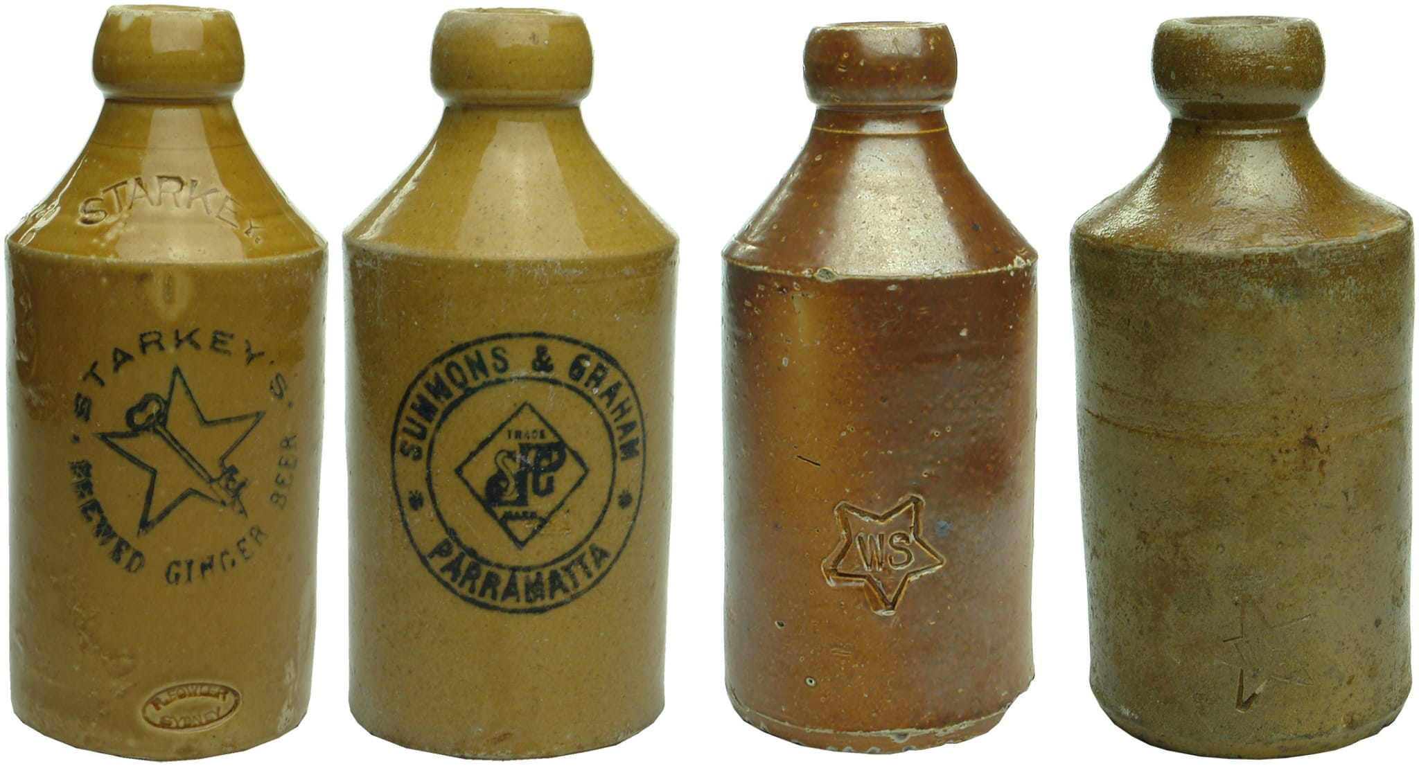 Old Vintage Antique Ginger Beer Bottles