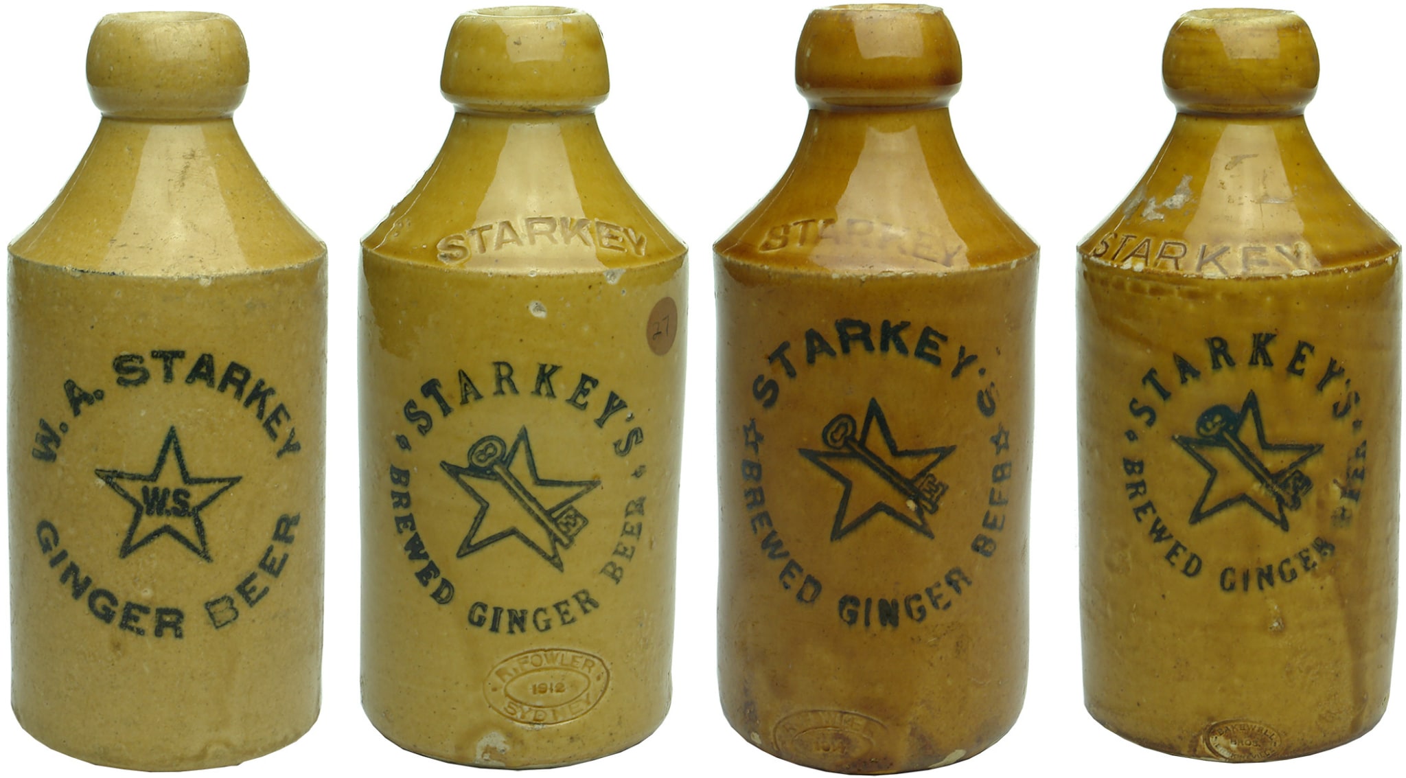 Old Vintage Antique Ginger Beer Bottles