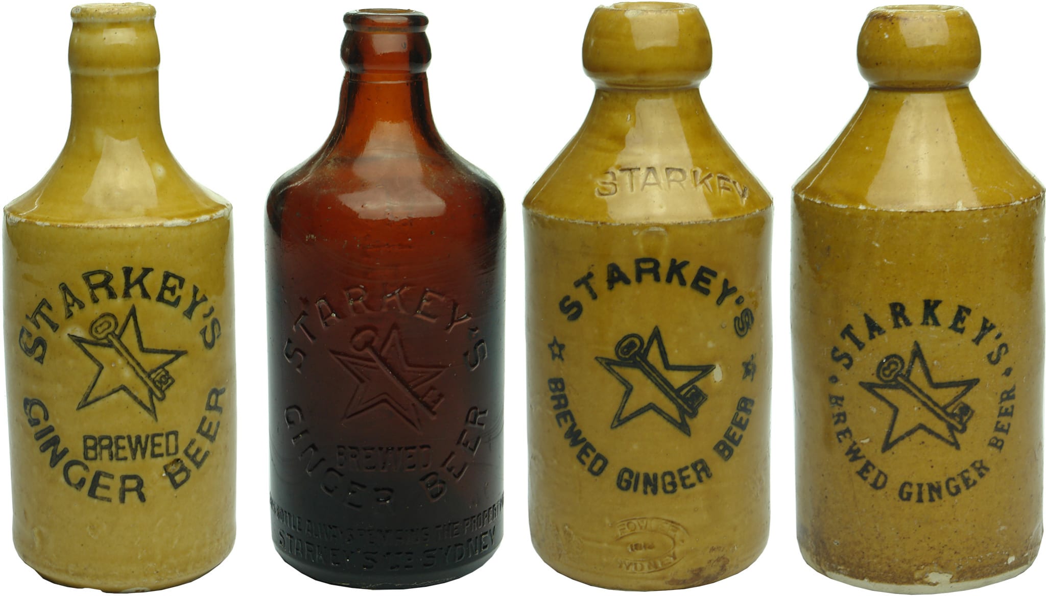 Old Vintage Antique Ginger Beer Bottles