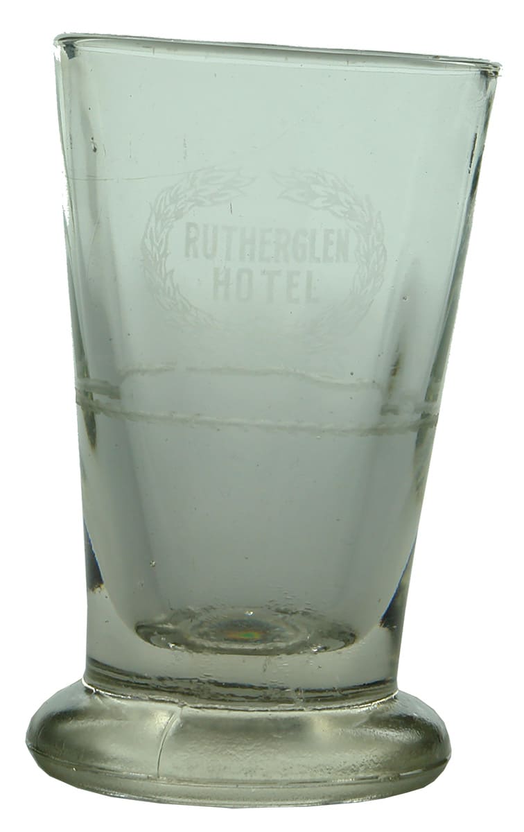 Rutherglen Hotel Etched Antique Glass