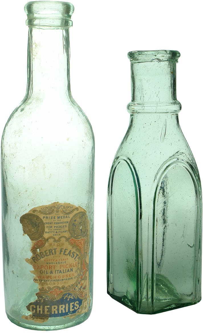 Antique Victorian Goldfields Era Pickle Bottles