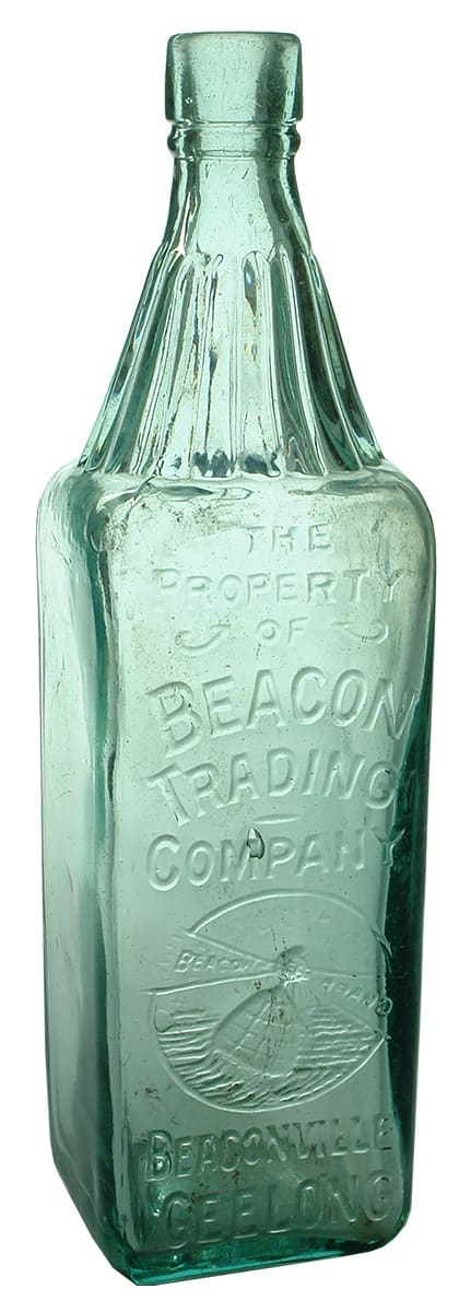 Beacon Trading Geelong Life Buoy Antique Cordial Bottle