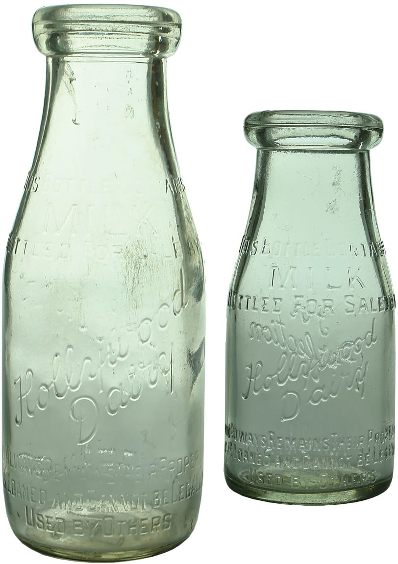 Vintage Milk Cream Embossed Bottles