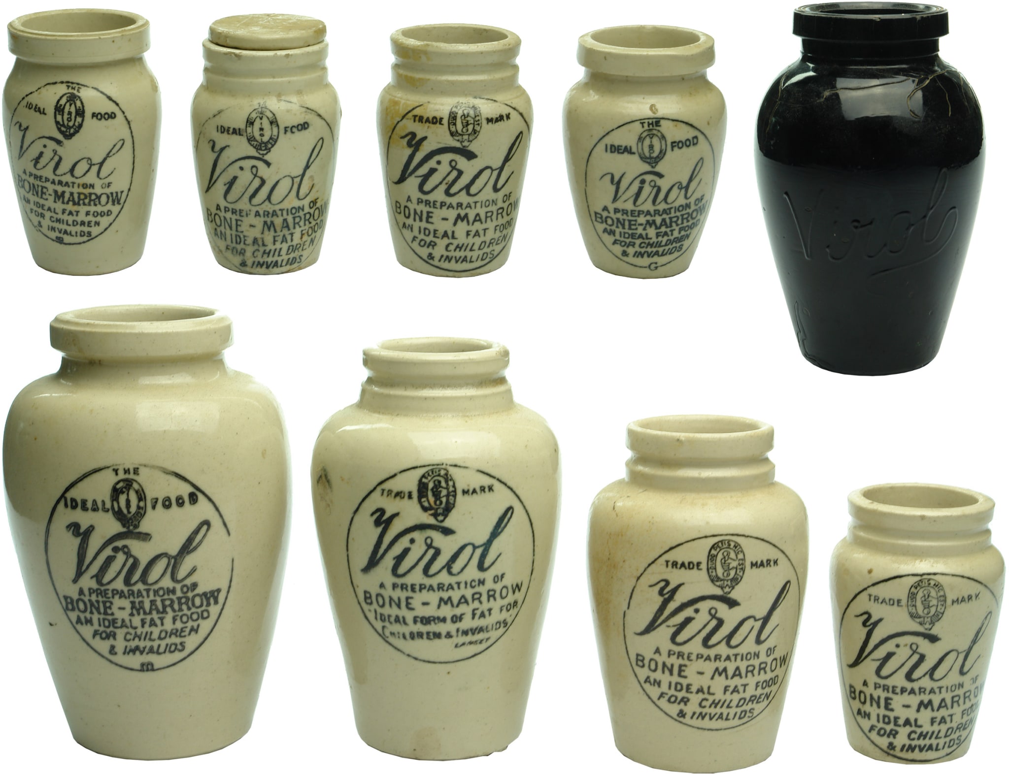 Virol Stoneware Glass Jars