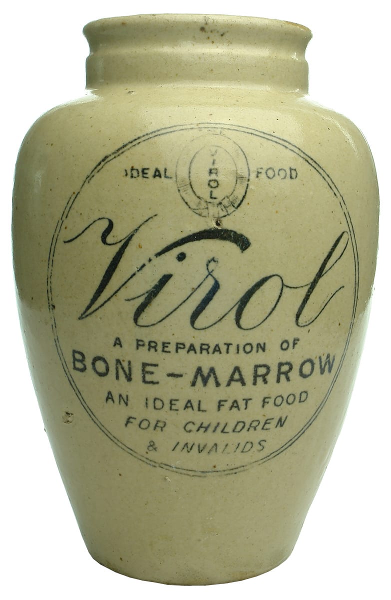 Large Virol Bone Marrow Food Stone Jar