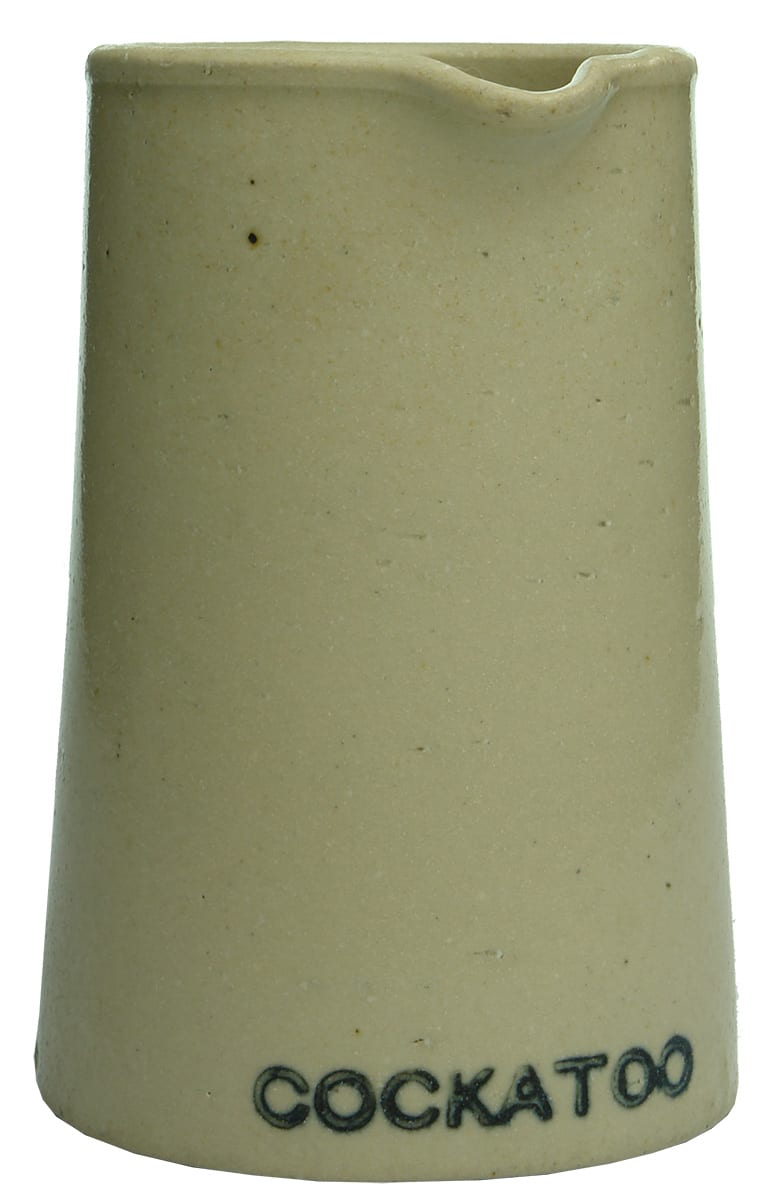 Cockatoo Printed Pouring Jug Stoneware