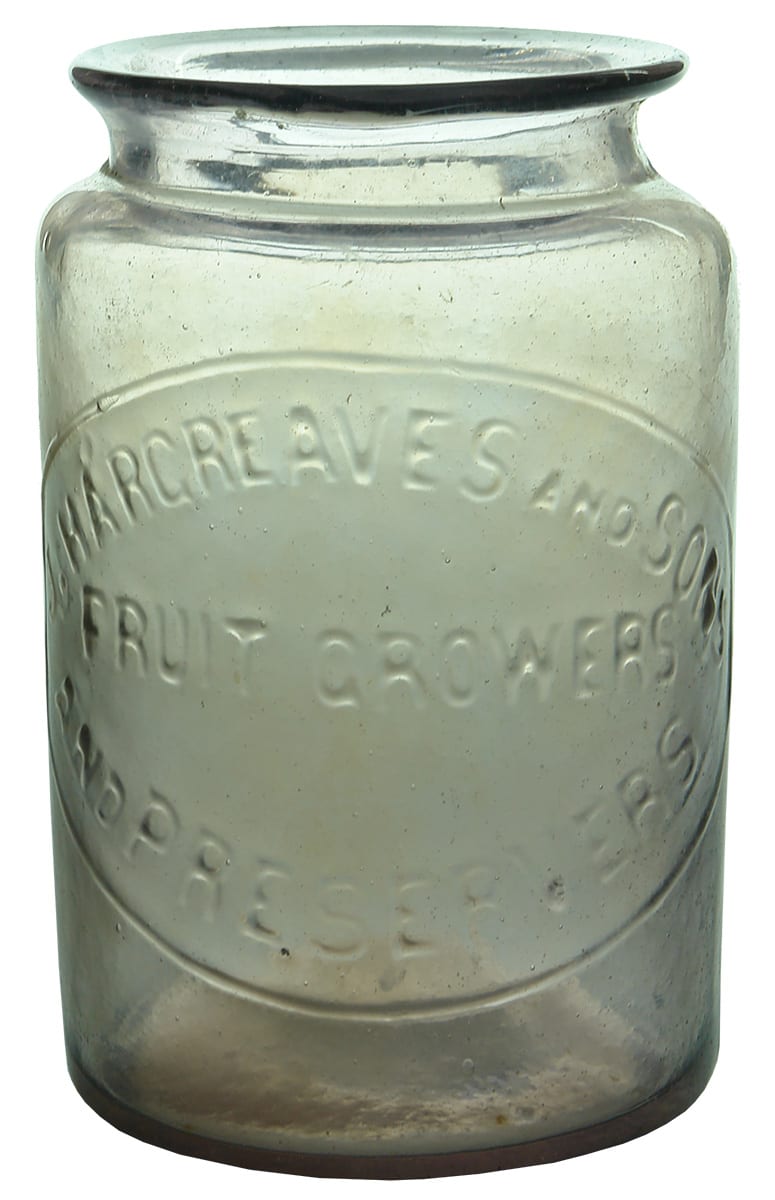 Hargreaves Fruit Growers Preservers Jam Jar