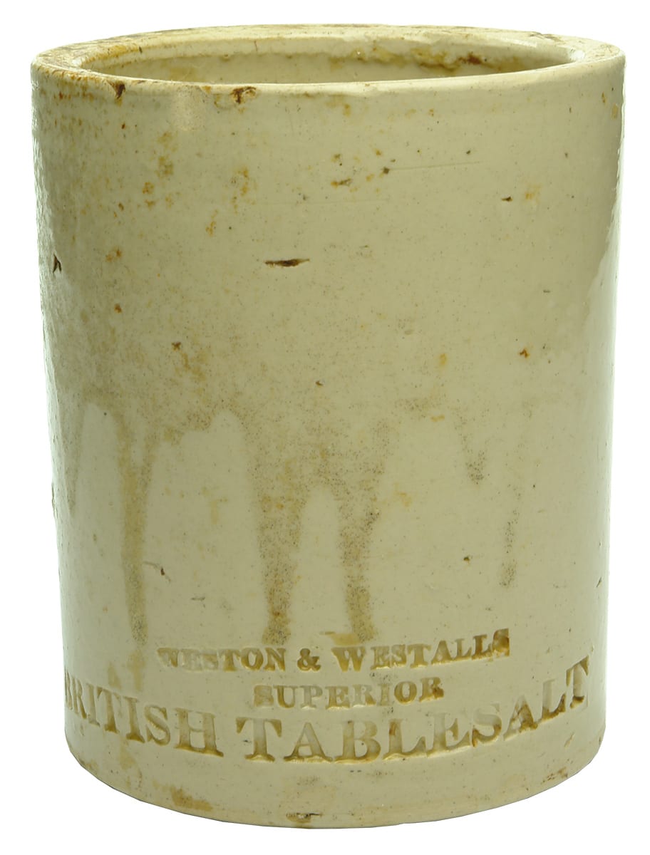 Weston Westalls Superior British Table Salt Jar