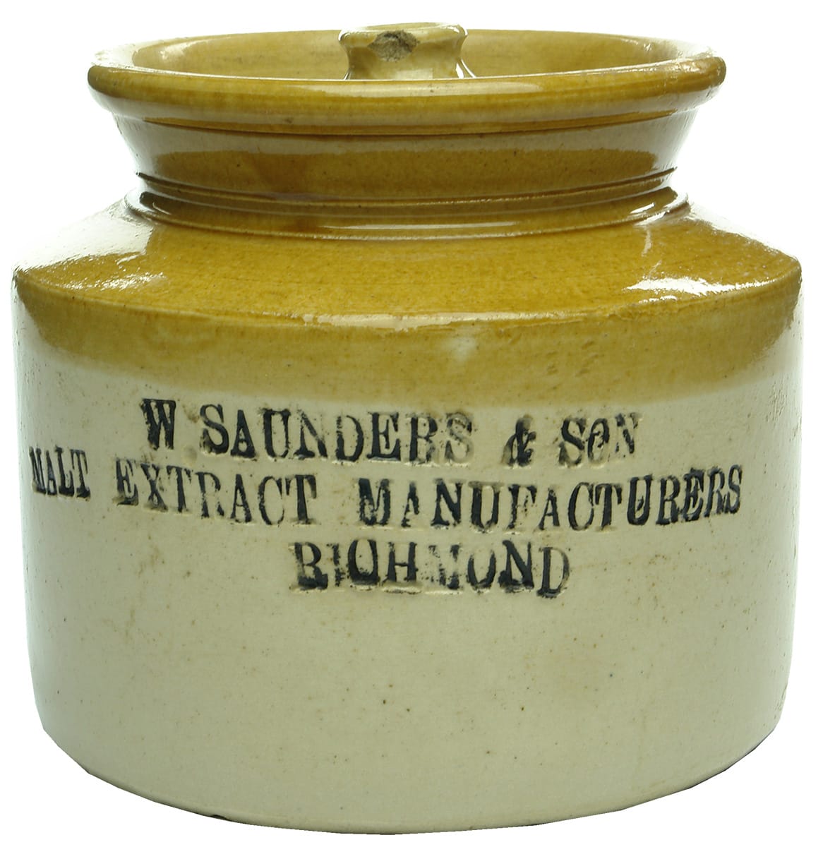 Saunders Malt Extract Manufacturers Richmond Stone Jar