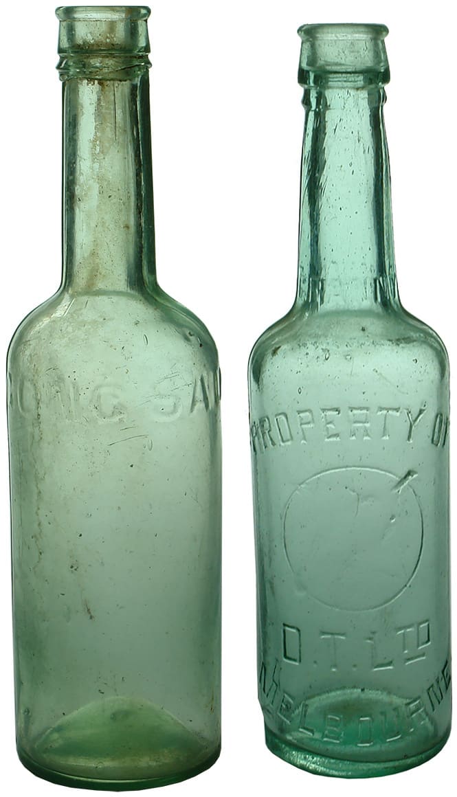 Antique Sauce Condiment Household Bottles