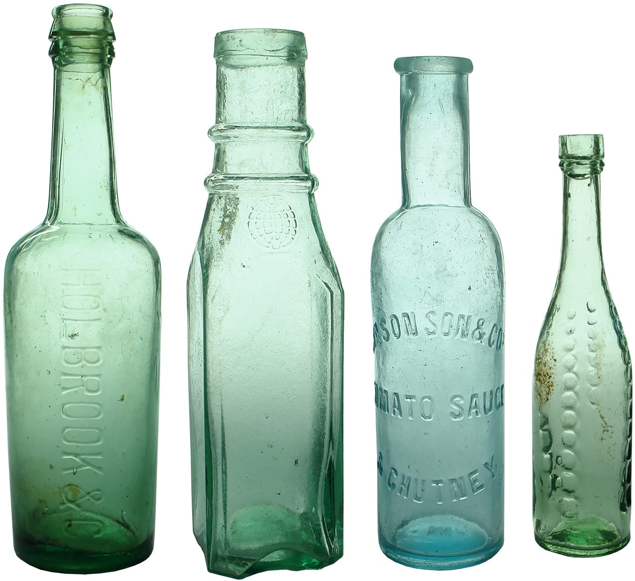 Antique Sauce Condiment Household Bottles