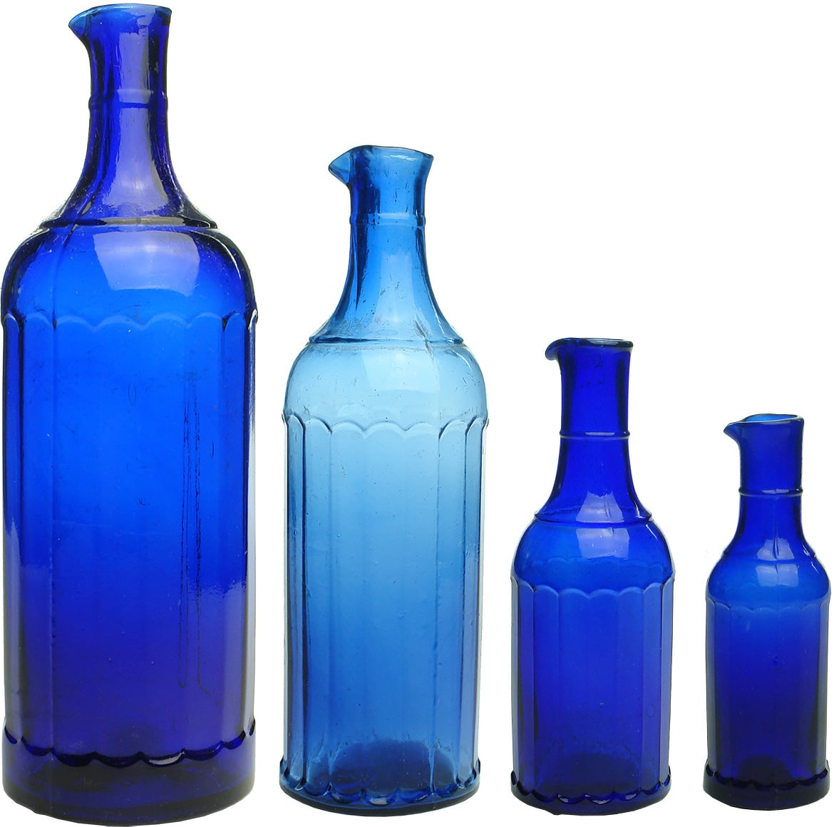 Cobalt Blue Ink Bottles