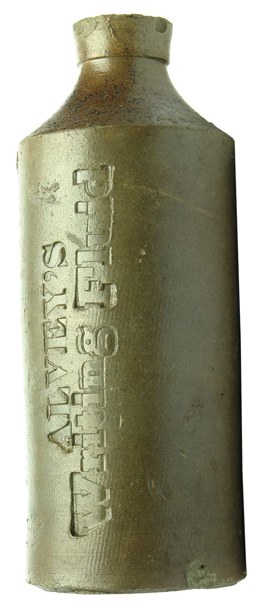 Alvey's Writing Fluid Stoneware Bottle